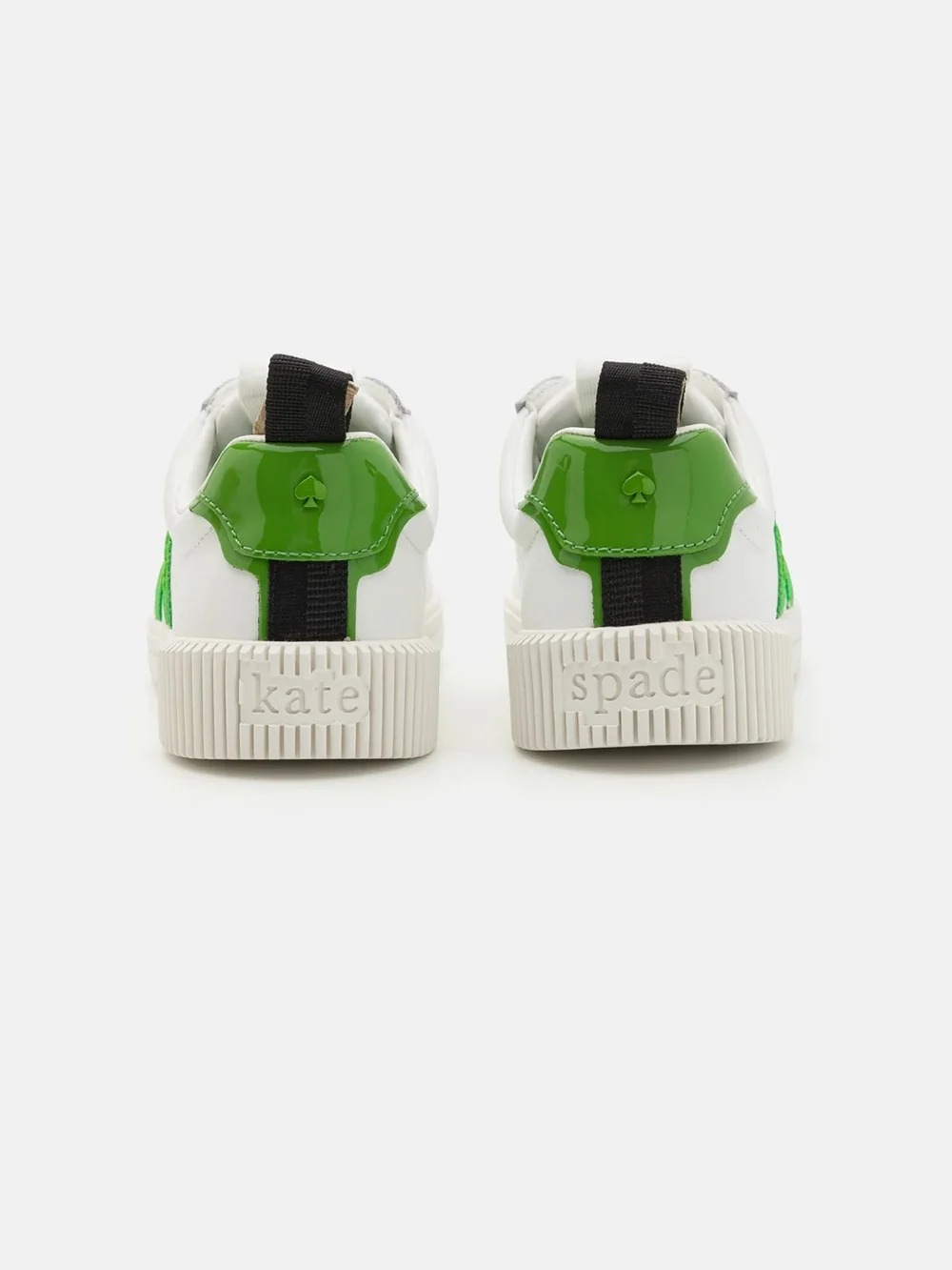 Kate Spade Kids White & Green Low-Top Sneakers
